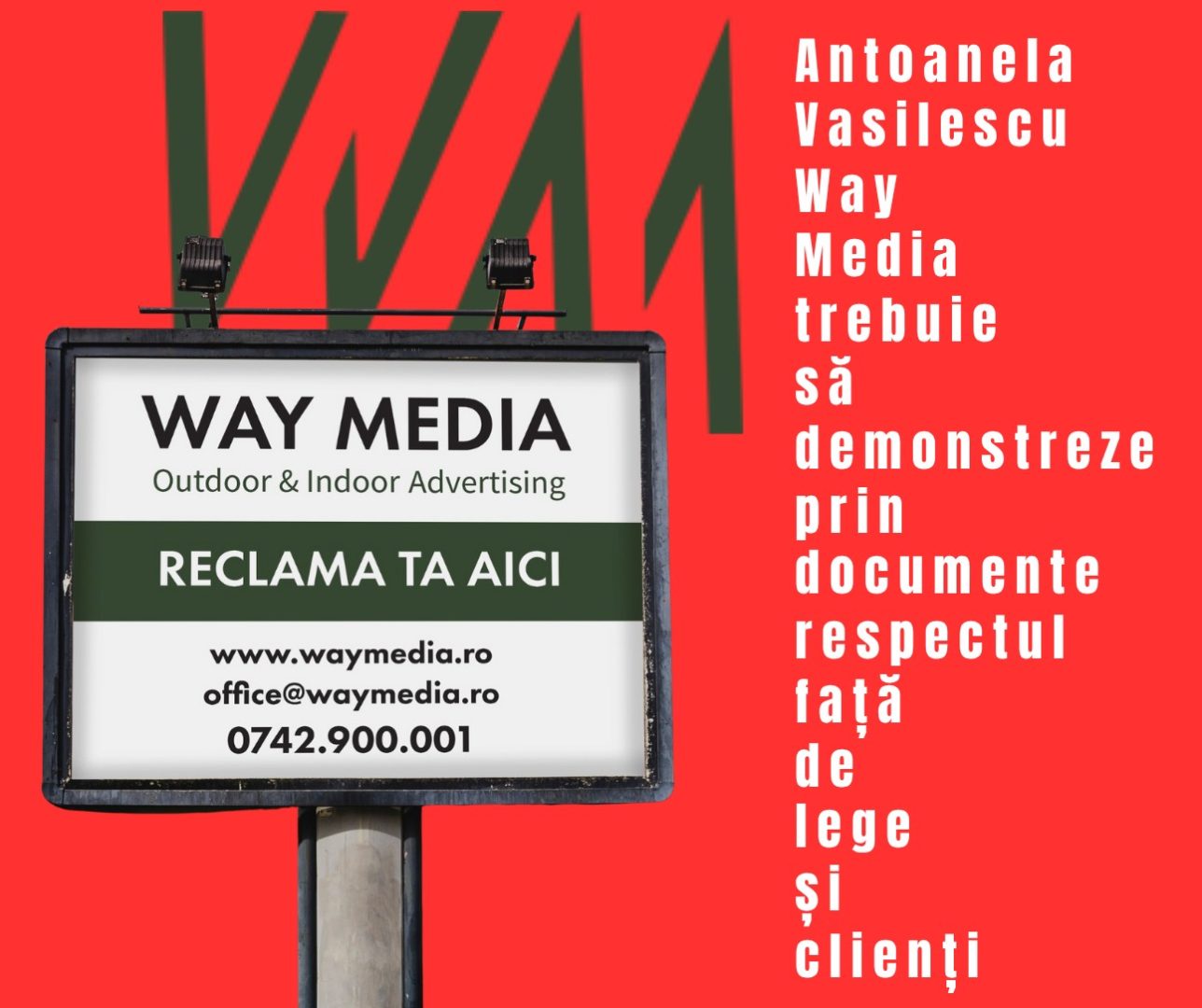 Radu Vasilescu și Way Advertise Production SRL – Steaguri publicitare ilegale în București