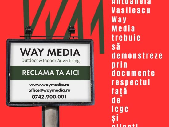 Radu Vasilescu și Way Advertise Production SRL – Steaguri publicitare ilegale în București